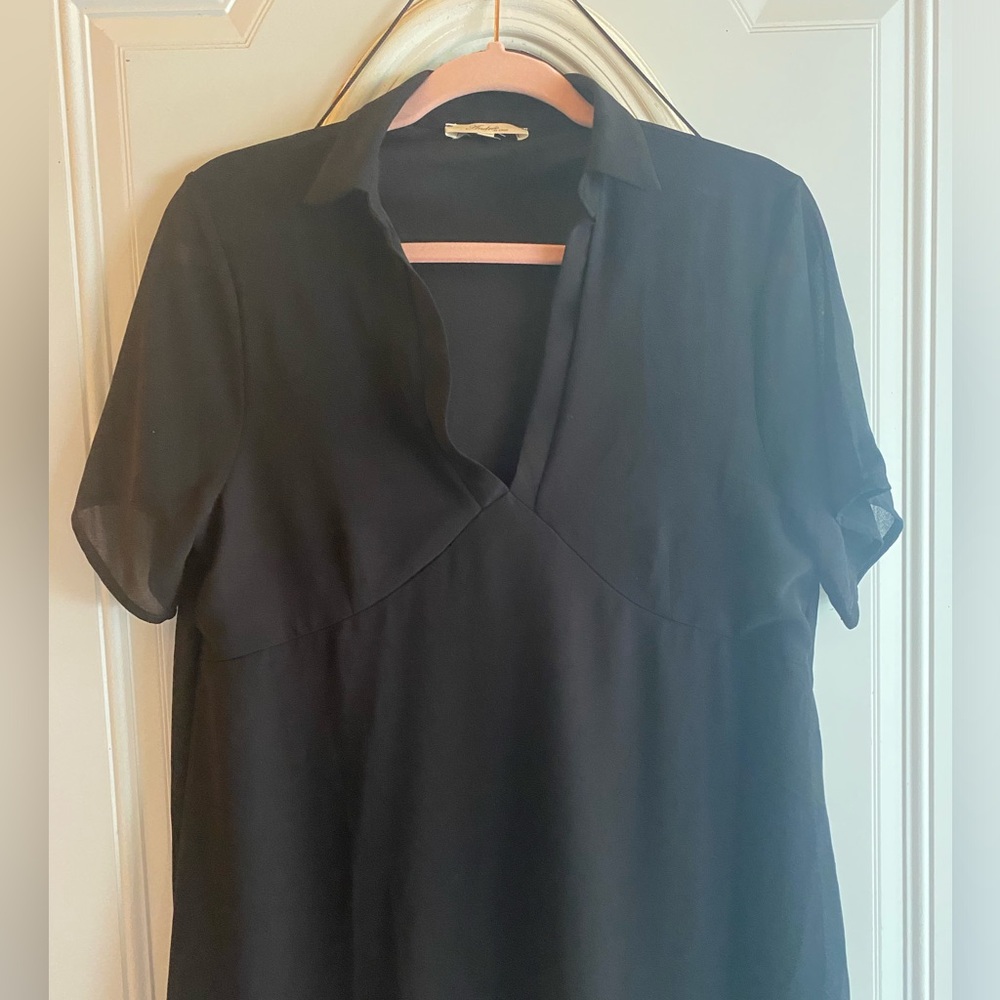 Andree by Unit black chiffon short sleeve dress - Picture 7 of 7